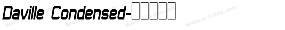 Daville Condensed字体转换